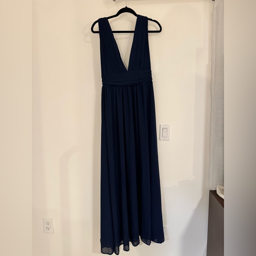 Lulu's Deep Blue Maxi Dress
